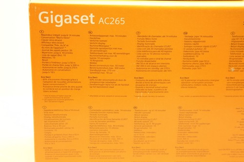 Gigaset - AC265 - Cordless Phone with Answering Machine - Black - New - Zdjęcie 3 z 4