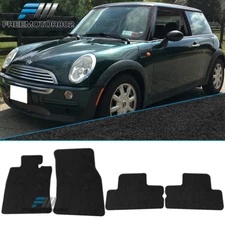 Fits 02-06 Mini Cooper Floor Mats Carpets Front & Rear 4PC Black