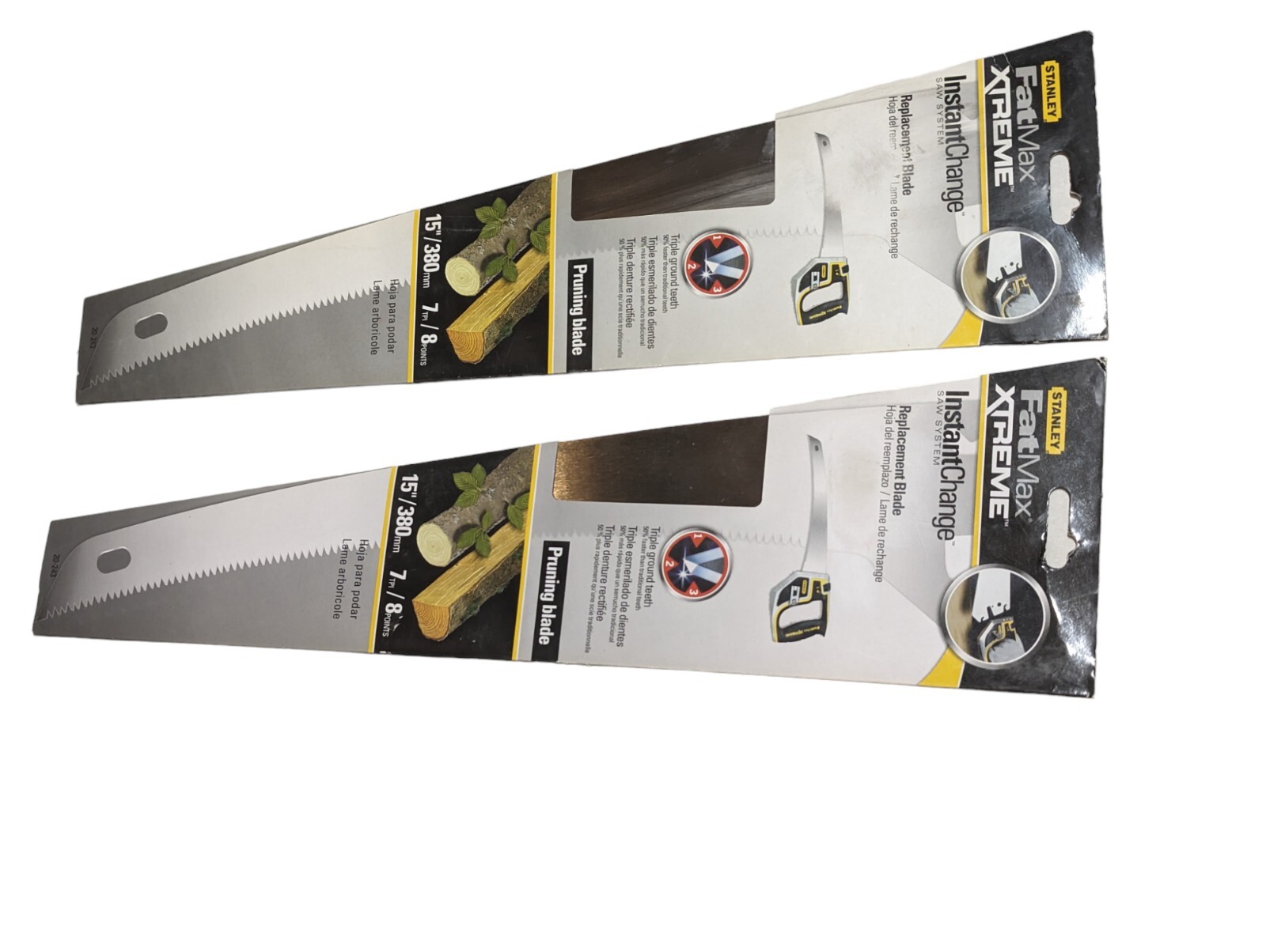 2x Stanley FatMax Xtreme InstantChange Replacement 15" Pruning Saw Blades 20-243
