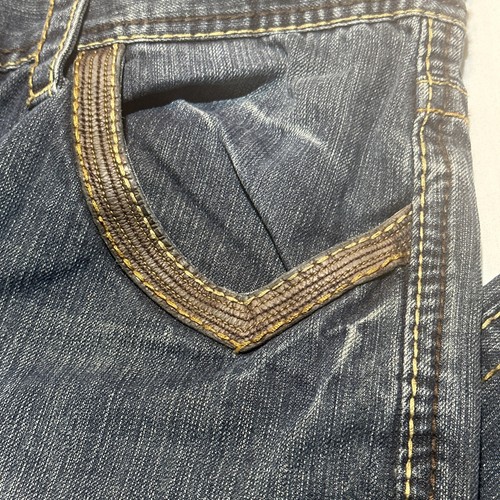 Herren JNCO JEANS 36W X 30L 36x30 gerades Bein leicht distressed Lederakzente - Bild 5 von 11