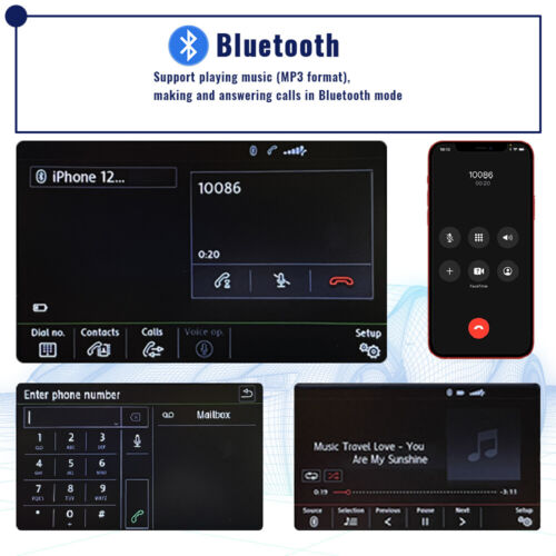 For PQ VW Passat Jetta Noname RCD480 PRO Carplay Radio RCD360 Pro3 Android Auto - Picture 4 of 20