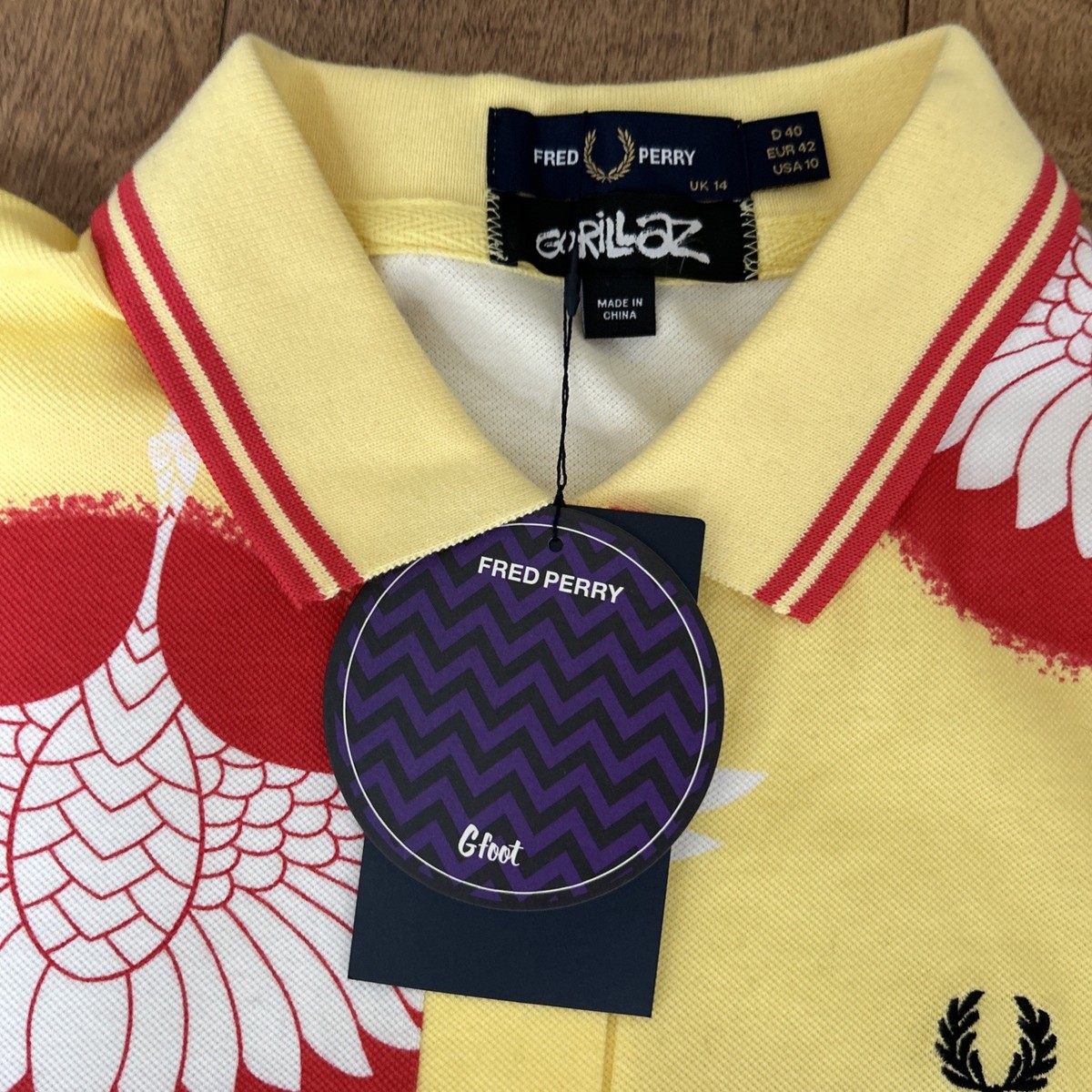 perry Fred Perry X Gorillaz Crane Dress RARE size US 10 | eBay