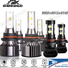 Combo LED Headlight Fog Light Bulbs for Dodge...