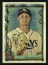 2023 Topps Allen & Ginter Silver Portrait Shane McClanahan #196 Tampa Bay Rays
