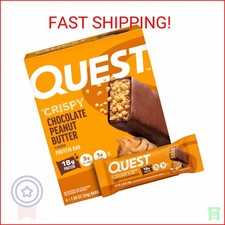 Quest Nutrition Crispy Chocolate Peanut Butter Hero Protein Bar, 18g Protein, 1g