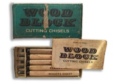 Reader's Digest Wood Block Cutting Chisel Set