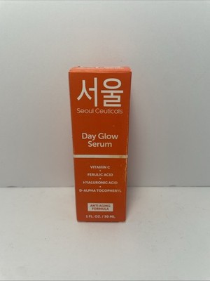 SeoulCeuticals Korean Skin Care, Vitamin C, Hyaluronic Acid, Day Glow Serum,30mL