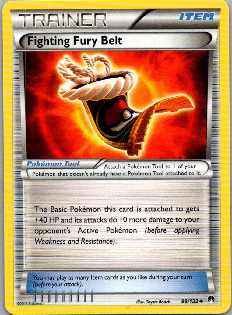 Fighting Fury Belt 99/122 Uncommon BREAKpoint Pokemon Lightly Played