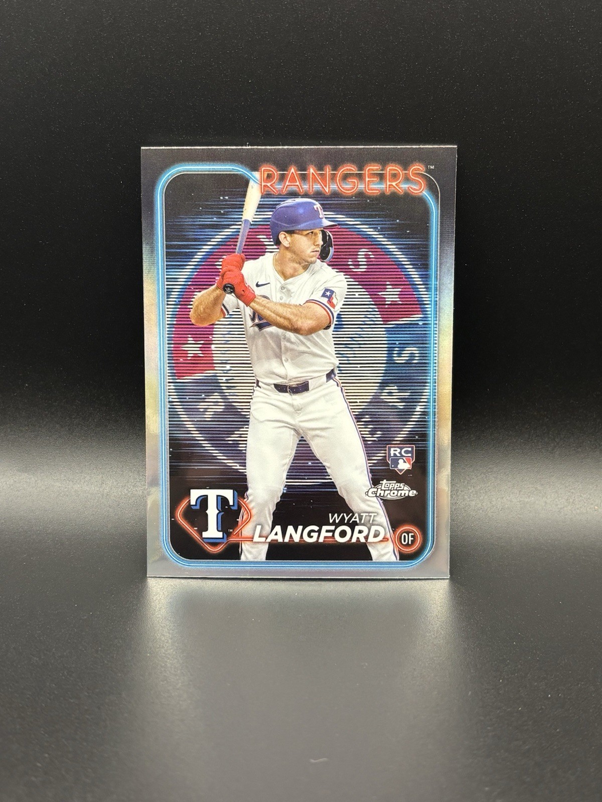 2024 Topps Chrome Wyatt Langford #122 Lightboard Team Logo Refractor (RC)