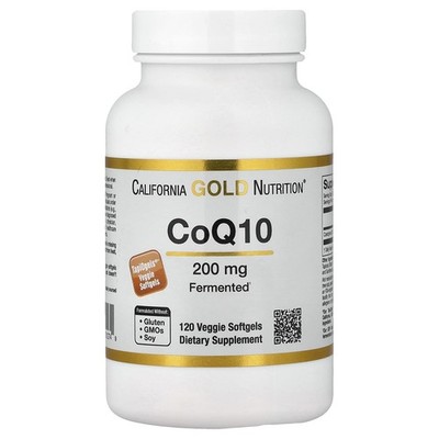 California Gold Nutrition, CoQ10, 200 mg, 120 vegetarische Weichkapseln