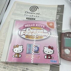 Hello Kitty Dreamcast Pink Skeleton Console Keyboard Mic Tested Japan Limited