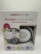 NEW Project Nursery Portable Clip-On Baby Sound Soother White Noise Lullaby NIB