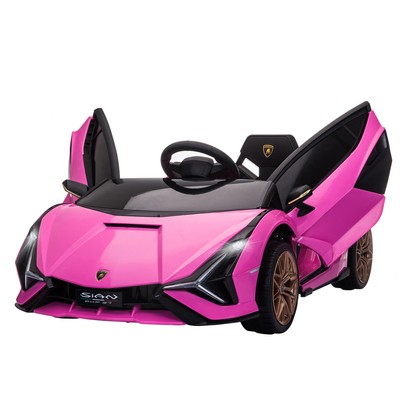 HOMCOM Macchina Elettrica per Bambini Lamborghini 12V con