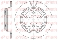 Remsa 2X Bremsscheibe Hinten Ø298Mm BelüFtet FüR BMW 5Er E39 E36