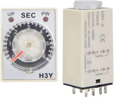Zeitrelais 24V DC Mit 8-Pin Verz&ouml;gerungstimer & Zeitsteuerung 6S H3Y-2