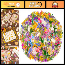 320Pcs Clear Floral Stickers for Scrapbooking, Crafting  DIY Projects