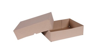 Stülpdeckelschachtel Vollpappe 350 x 250 x 100 x 150 mm A4plus 450g/qm Grau