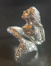 Sarda, Bali Artisan Handmade,Sterling, Mermaid Ring Sz 6;7;8;9