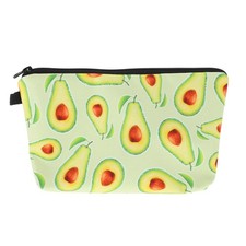 Image of Adorable Avocado Pattern Makeup Bag Multi-function Storage Bag Patterned Wash