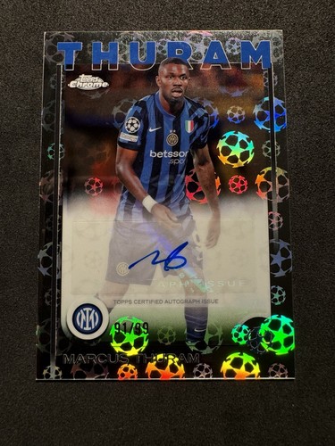 2024-25 Topps UEFA Club Competitions - Marcus Thuram Base Auto /99