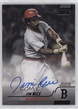 2022 Topps Stadium Club Auto Black Foil 9/25 Jim Rice #SCBA-JR Auto HOF 0l2