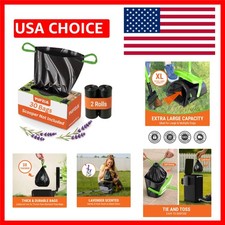 Dog Pooper Scooper with Bag Attachment, 40" Long Handle Pooper Scooper for La...