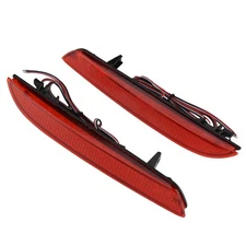 2pcs LED Rear Bumper Reflector Tail Brake Light Lamp Fit For Honda CR-Z CR-V