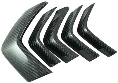 MOS Carbon Fiber Radiator Covers & Grill Protector for Yamaha SMAX 12-20