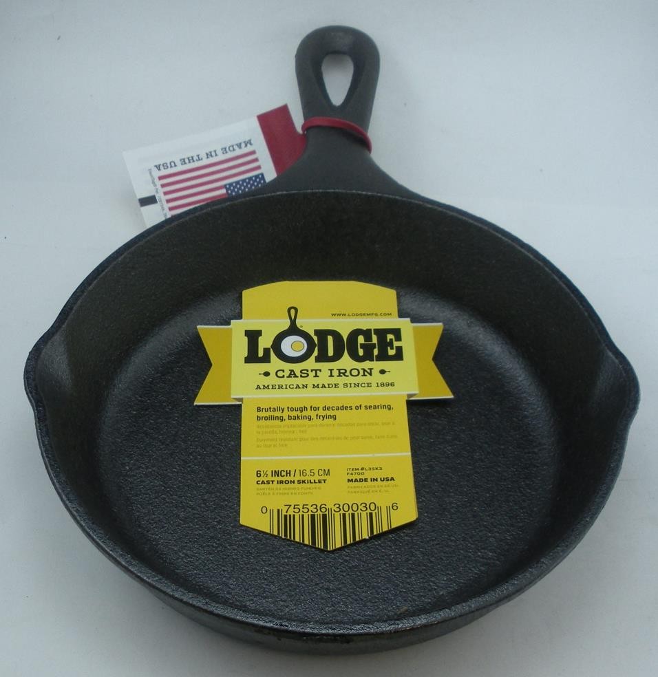 Lodge L3SK3 Cast Iron Skillet 6.5""
