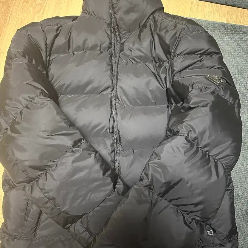 Prada Triangle Logo Down Jacket Black Size 48 Slightly Used thumbnail 10