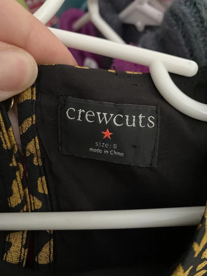 Vestido de jacquard en leopardo metálico talla 6 Crewcuts para niñas Foto 3 de 3