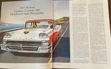 1957- 1958 Ford Custom 300 12 Pg Color Article 1957- 1958 Ford Custom 300 12 Pg Color Article
