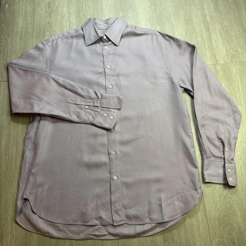 Camisa GIORGIO ARMANI Hombre’s Vintage Años 90’s Manga Larga Abotonada 16.5 42 Grande Foto 2 de 4