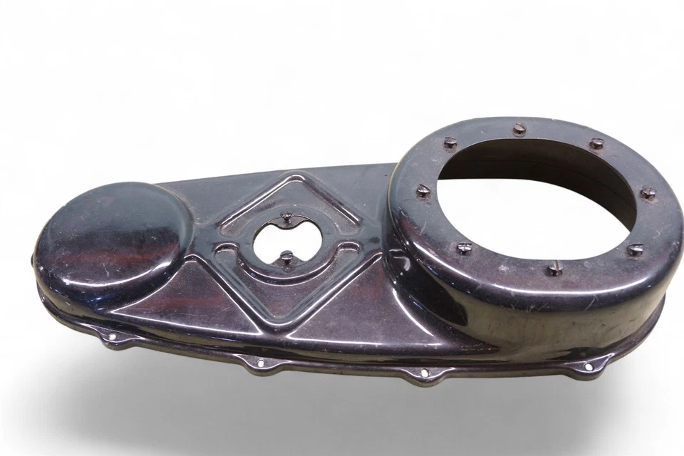 Harley UL U 74 CI cabeza plana cabeza de nudillo cabeza panorámica EL OEM cubierta primaria negra *TZ42 Foto 2 de 4