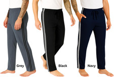 2 PACK MENS LOUNGE PANTS PYJAMAS STRIPED JOG BOTTOMS PJS NIGHTWEAR TROUSER S-3XL