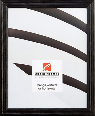 200ASHBK Wood Grain Finish 8 by 36-Inch Picture/Poster Frame, 0.75-Inch Wide, Bl