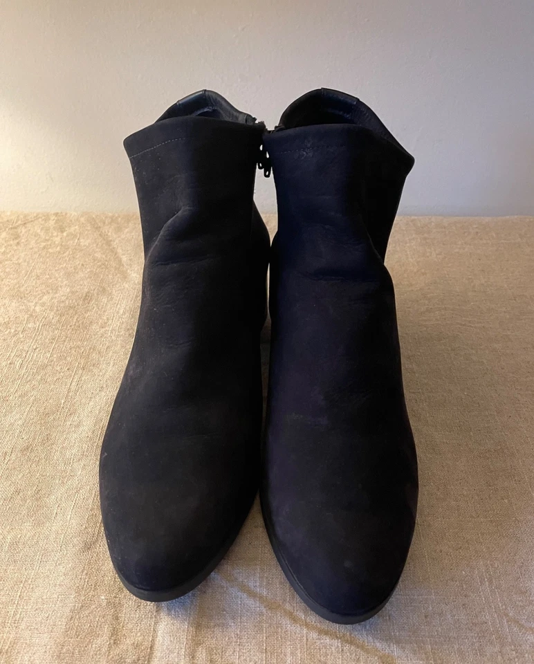 Botines Arche France Tatyra Negro Nubuck Corte Tacón Botas EE. UU. 11 UE 42 Foto 3 de 4