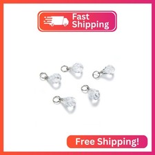 5pcs Adabele April Clear Birthstone Pendant Drops 10mm Austrian Teardrop Crystal