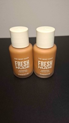 The Body Shop 2x Flaschen Fresh Nude Foundation Tan 2W *brandneu & ungeöffnet*