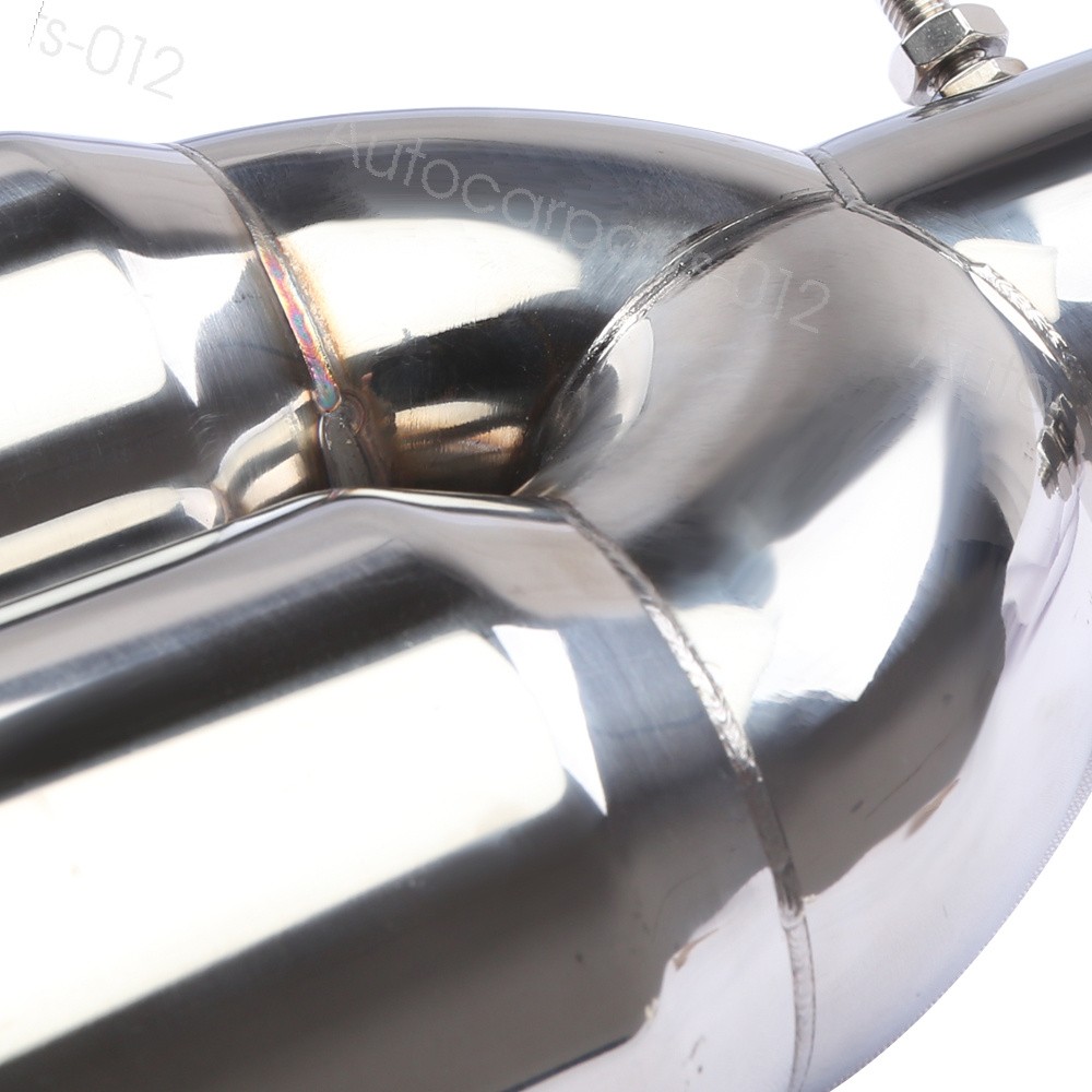 2.5 Inlet Rear Car Dual Exhaust Muffler Tip Tail Pipe Steel For Maserati Levante