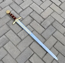 Merlin Excalibur Sword 36" – Handmade Medieval King Arthur Replica, with sheath