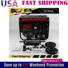 3KW Gas Inverter Generator 215cc OHV Engine 110V+220V Dual Volt Low Oil Shutdown