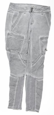 Sassy Damen Grau Größe 12 Tapered Jeans Mid Rise Stretch Denim