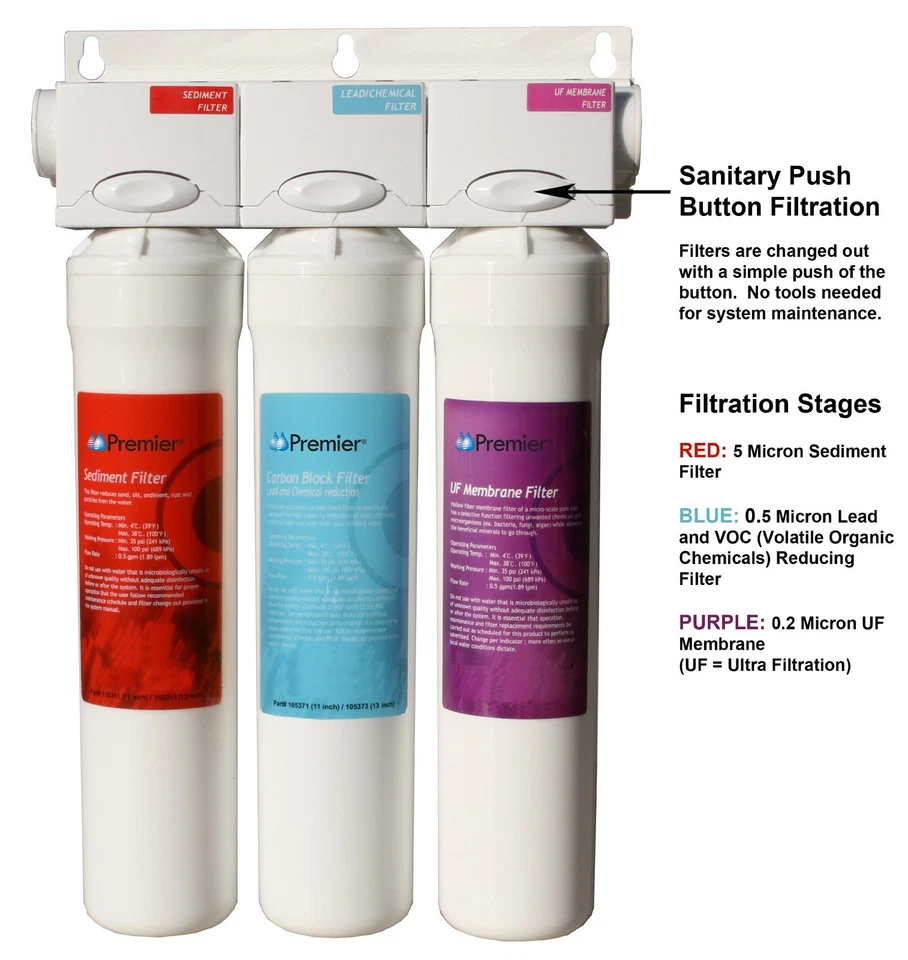 Pure UF-3 Three-Stage Under Counter Ultra Filtration System, Filter-Pure Modu... - Image 2 of 4