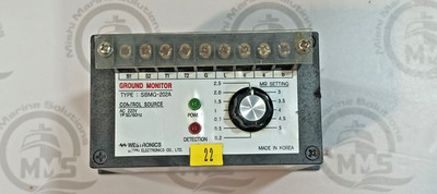 Westronics SBMG-202A Ground Monitor AC 220V Line Max 500V demolish ship spares