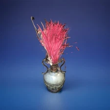 Unbranded Vintage Metal Brown Large Floral Vase Home Decorative Rustic