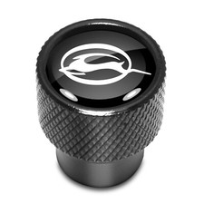 Chevrolet Impala Dual Logo in Black on Black Aluminum Tire Valve Stem Caps