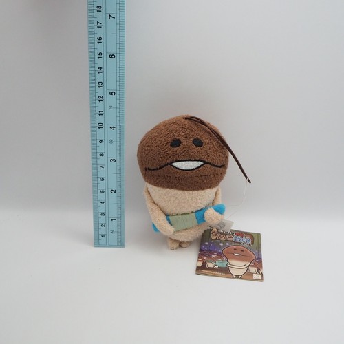 Nameko Mushroom C2004 Furyu Correa de Peluche 4" Mascota Juguete Muñeca Japón - Imagen 2 de 7