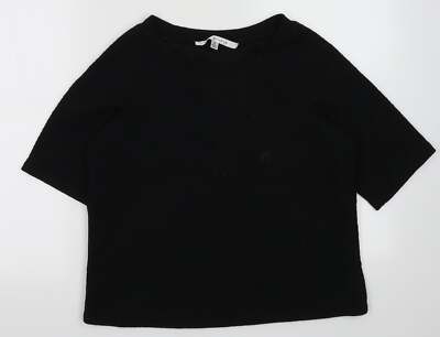 Max Studio Damen Sweatshirt schwarz Polyestermischung Größe S