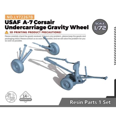 Yao's Studio LY72267B 1/72 Model USAF  A-7 Corsair Undercarriage Gravity Wheel